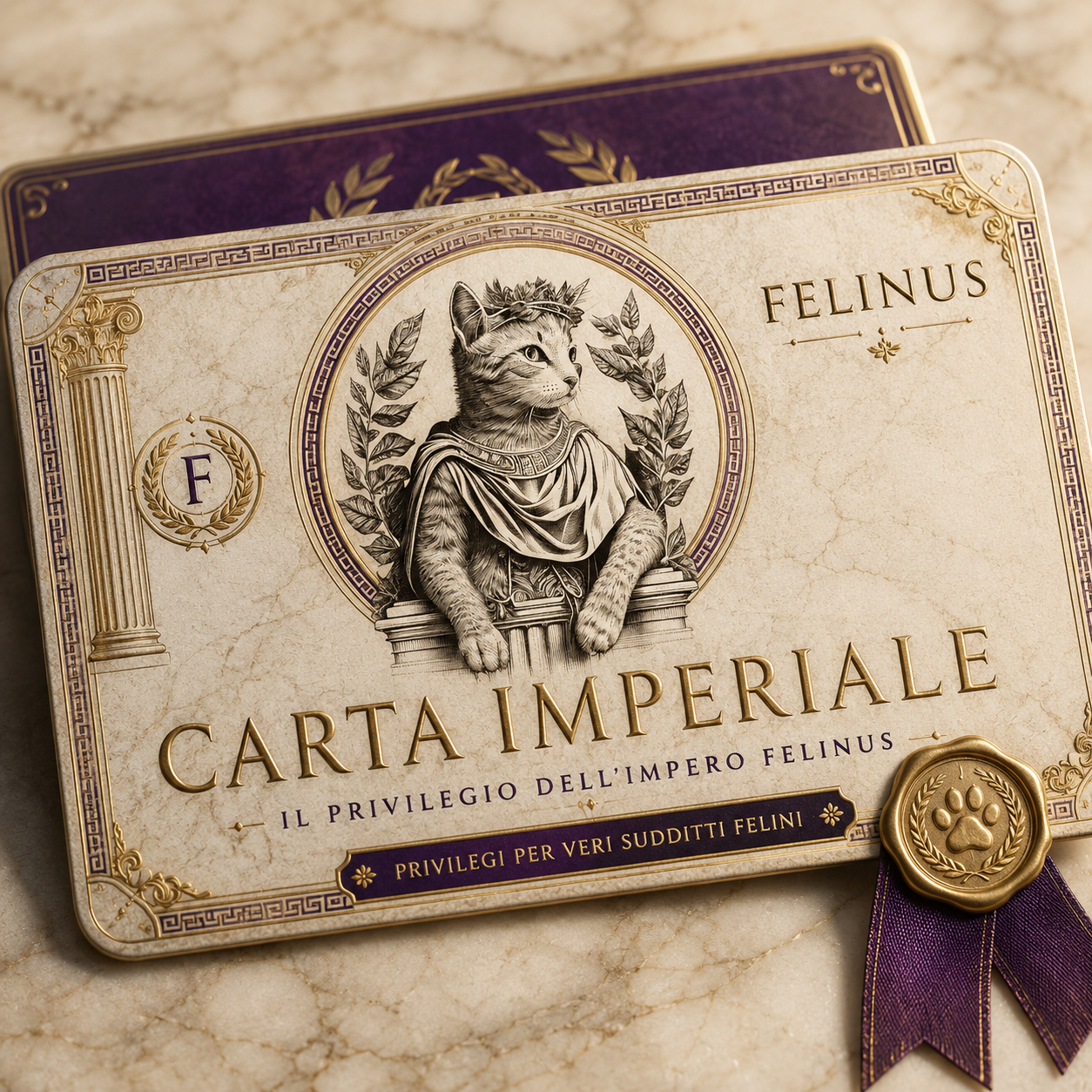 Carta Imperiale Felinus, il privilegio dell'impero: 15% di sconto per un anno